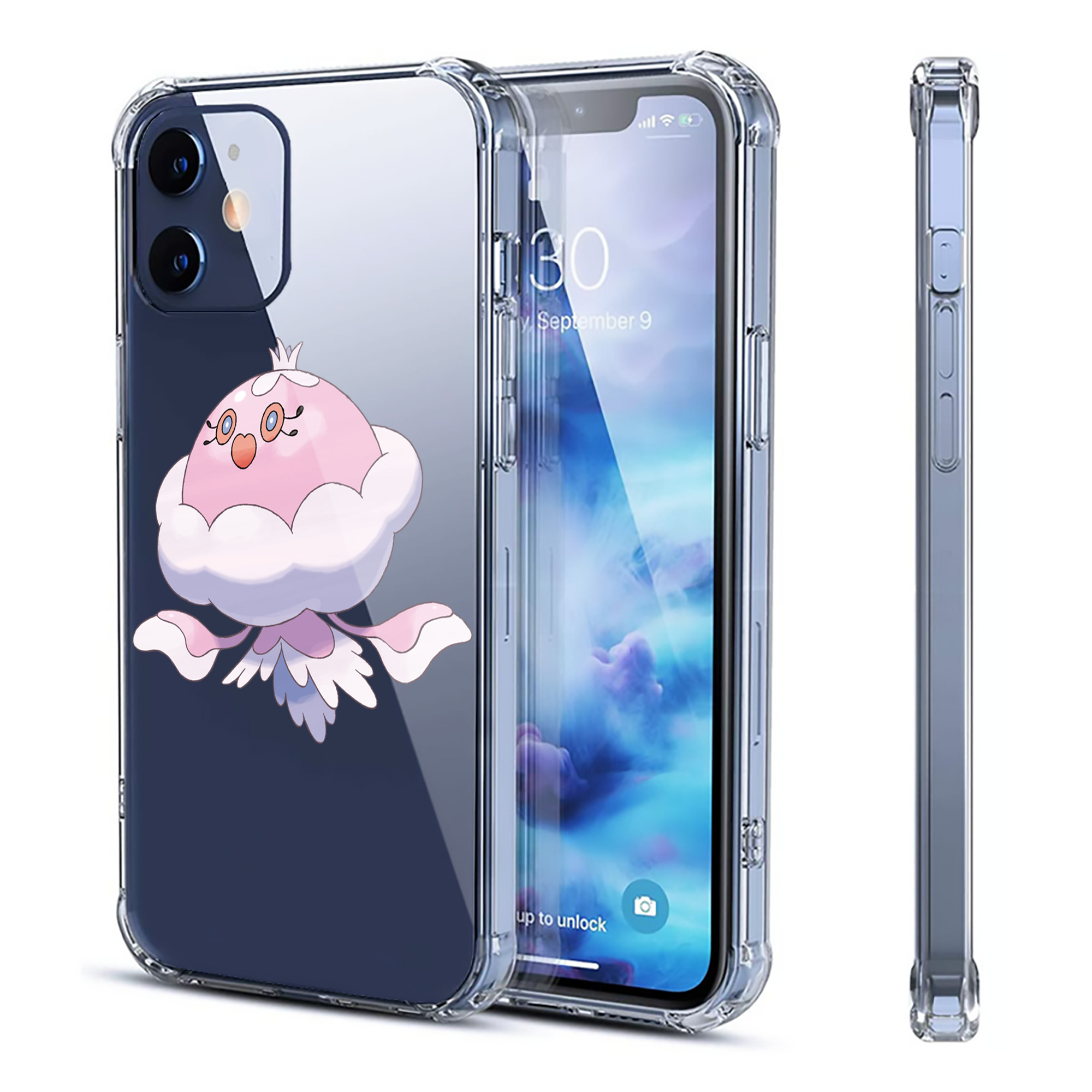（画像用） ポケットモンスター Pokémon 【iPhone 12シリーズ対応】透明スマホケース（クリアソフトケース）